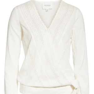 Sezane Alessandra Wrap Blouse